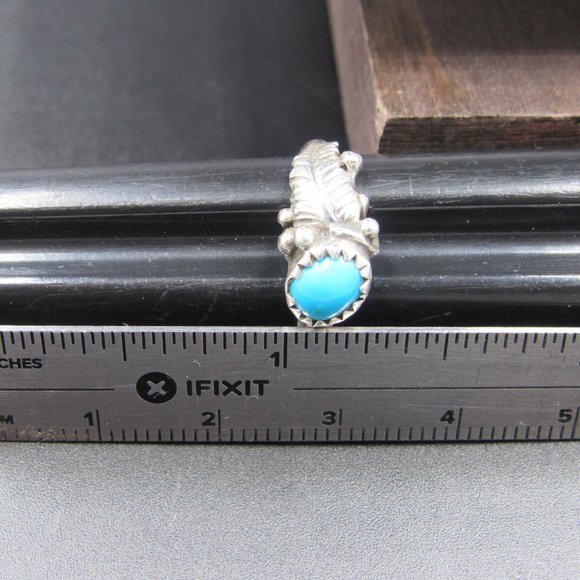 Size 6.25 Sterling Silver Lucy C Floral Stone Ring - Picture 7 of 8